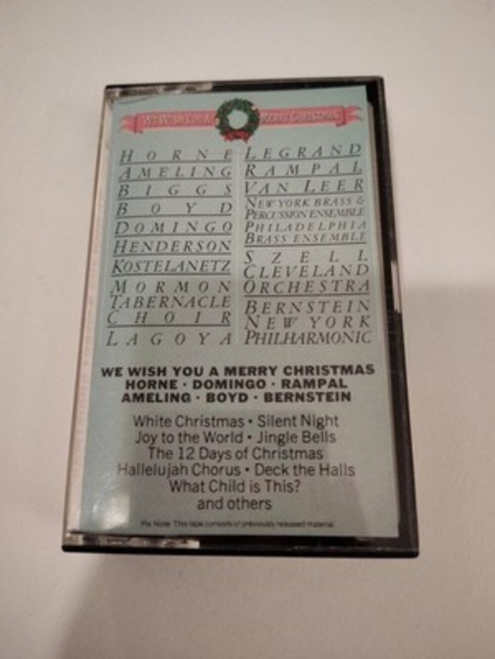 Christmas Music Cassette Collection Various Genres (You Pick Title)